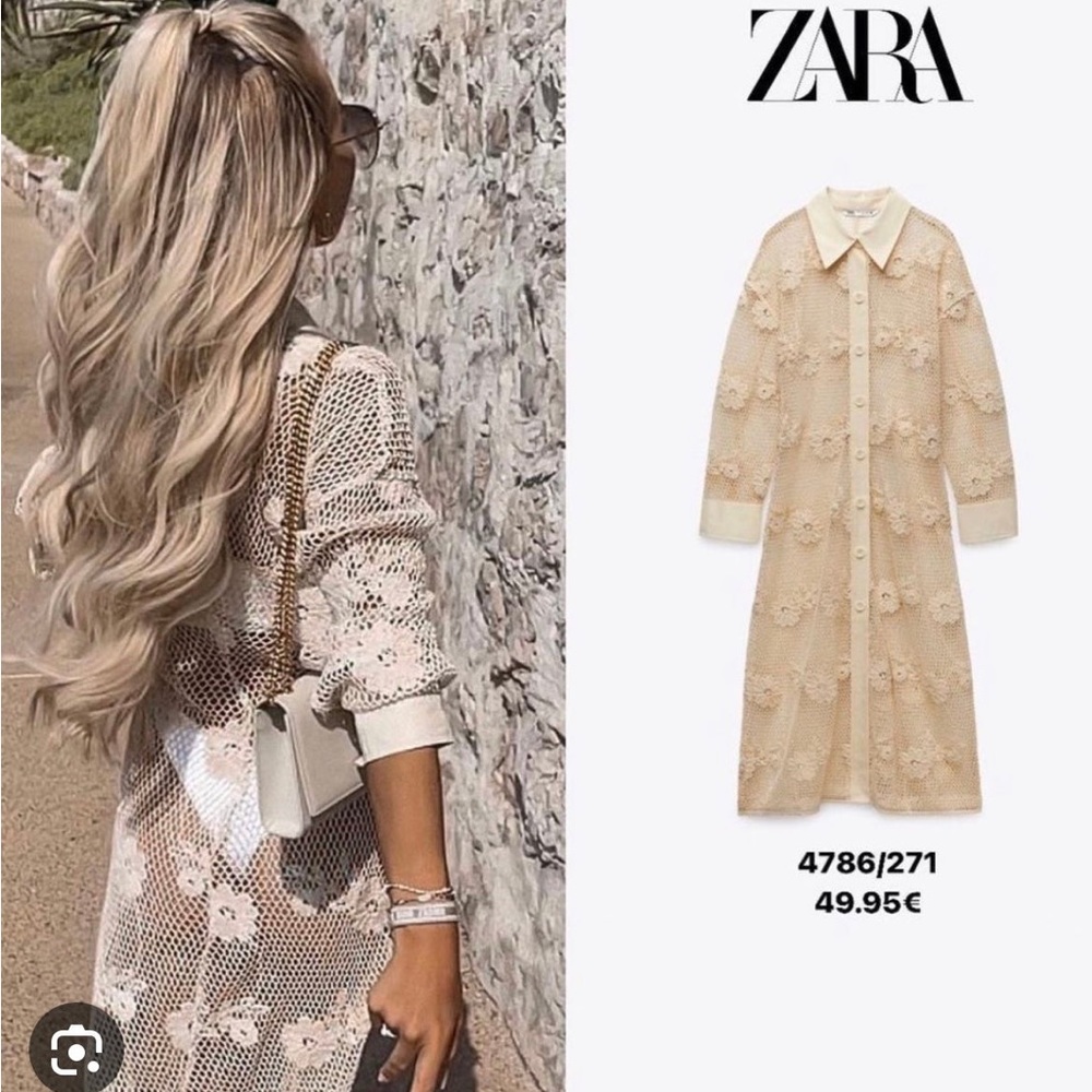Zara crochet Dress
